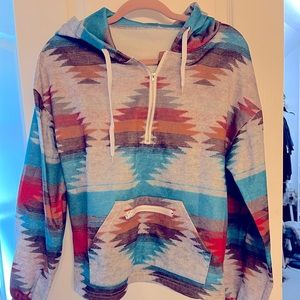 Aztec pull over/hoodie